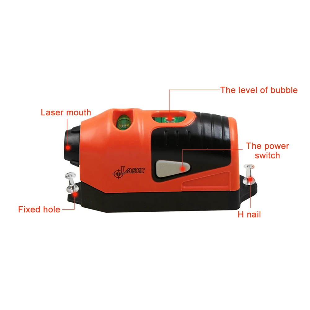 Mini Vertical Spirit Level Tool Laser Level LASER STRAIGHT THE Laser Guided Level Line Measurement Gauge Tool for woodworking