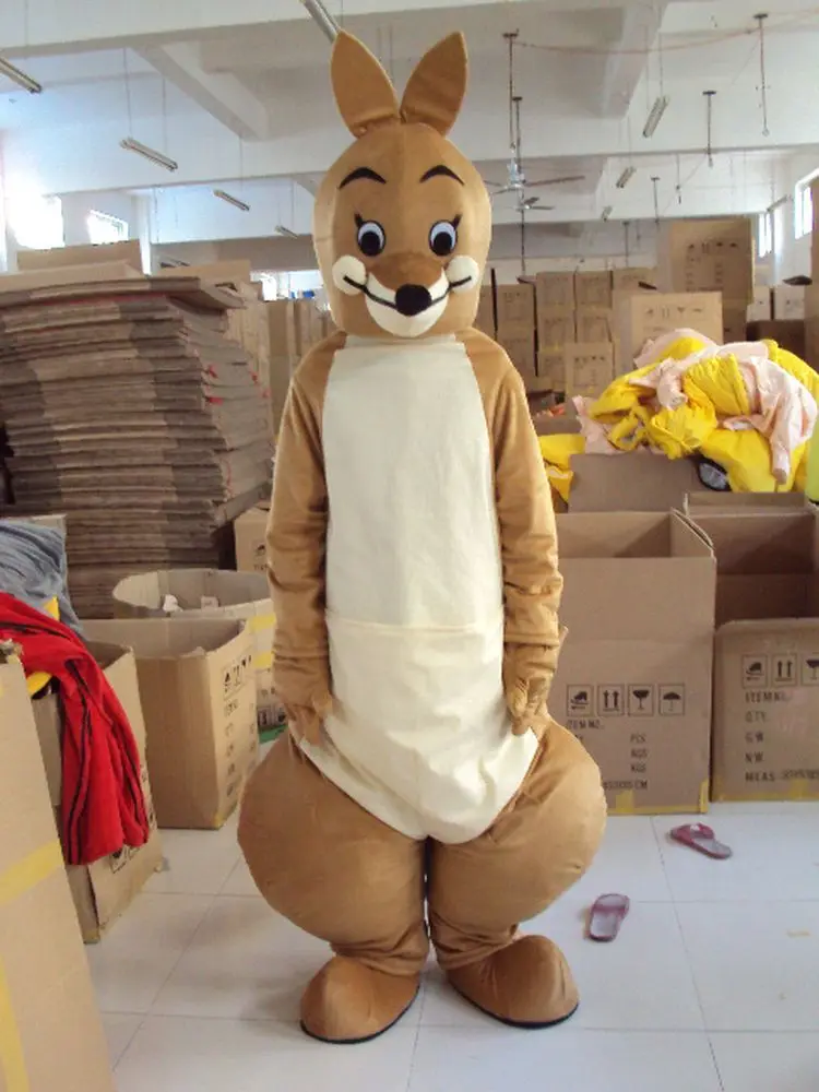 

Kangaroo Mascot Cartoon Apparel Birthday Party Fancy Costume Cosplay Mascotte