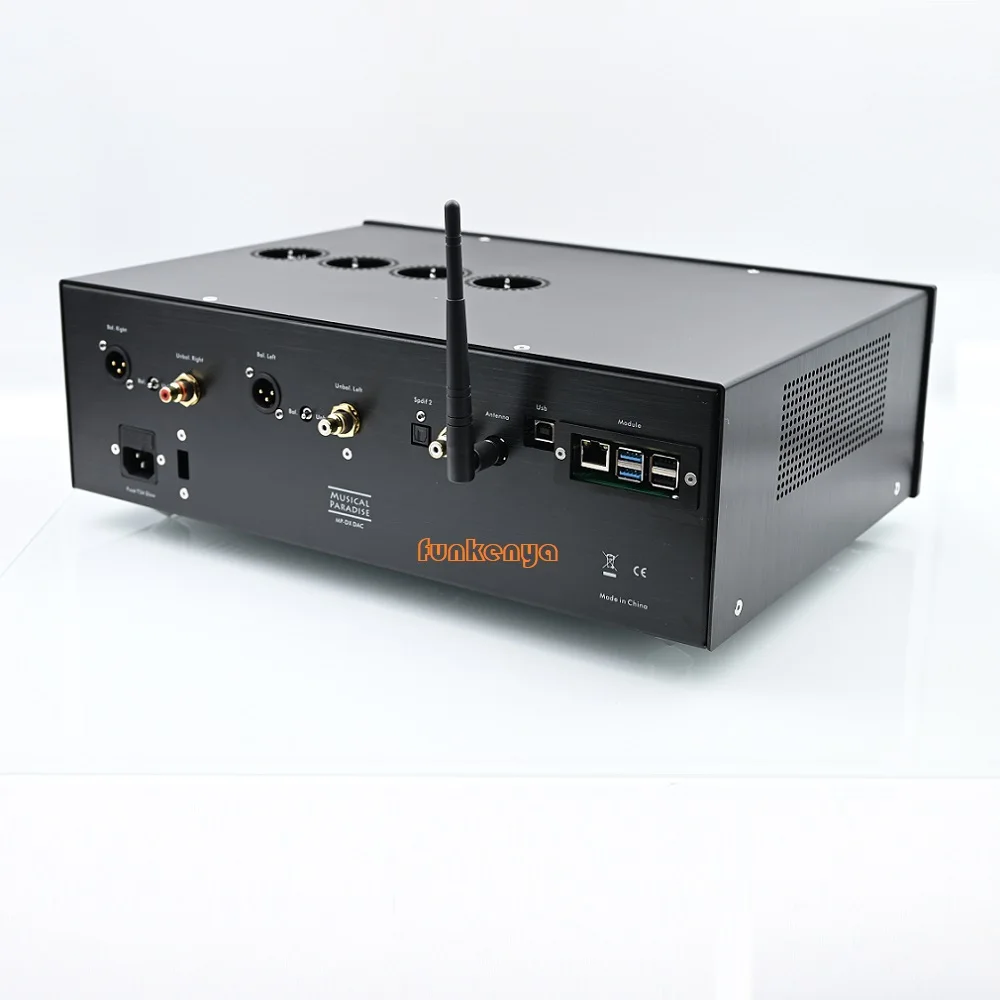 New Musical Paradise ES9068 ES9039 Hi-Res 6H1n Tube DAC Decoder USB Digital Player Remote Control