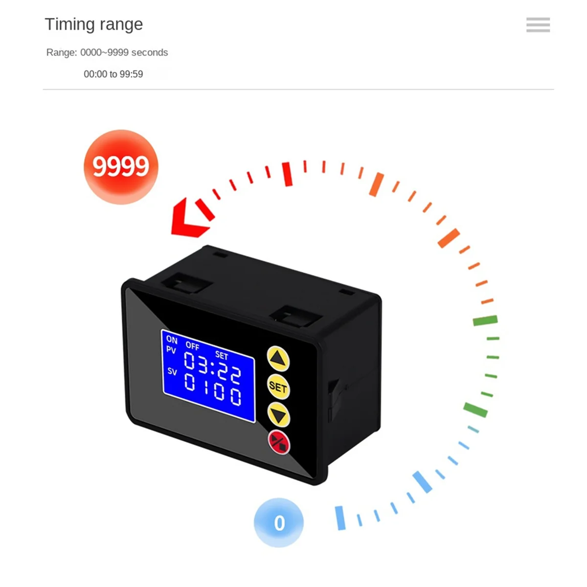 Programmable Digital Timer Switch Relay Control Time Controller Delay Relay Cycle Timing On/Off DC