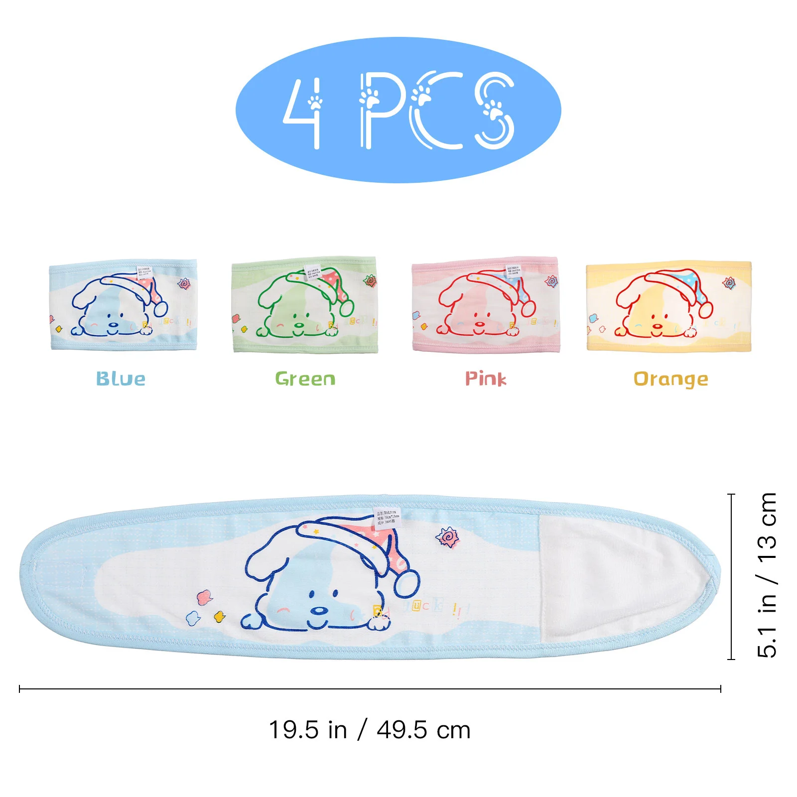 4 Pcs Toddler Crib Navel Belt for Baby Protector Bellyband Infant Newborn Child