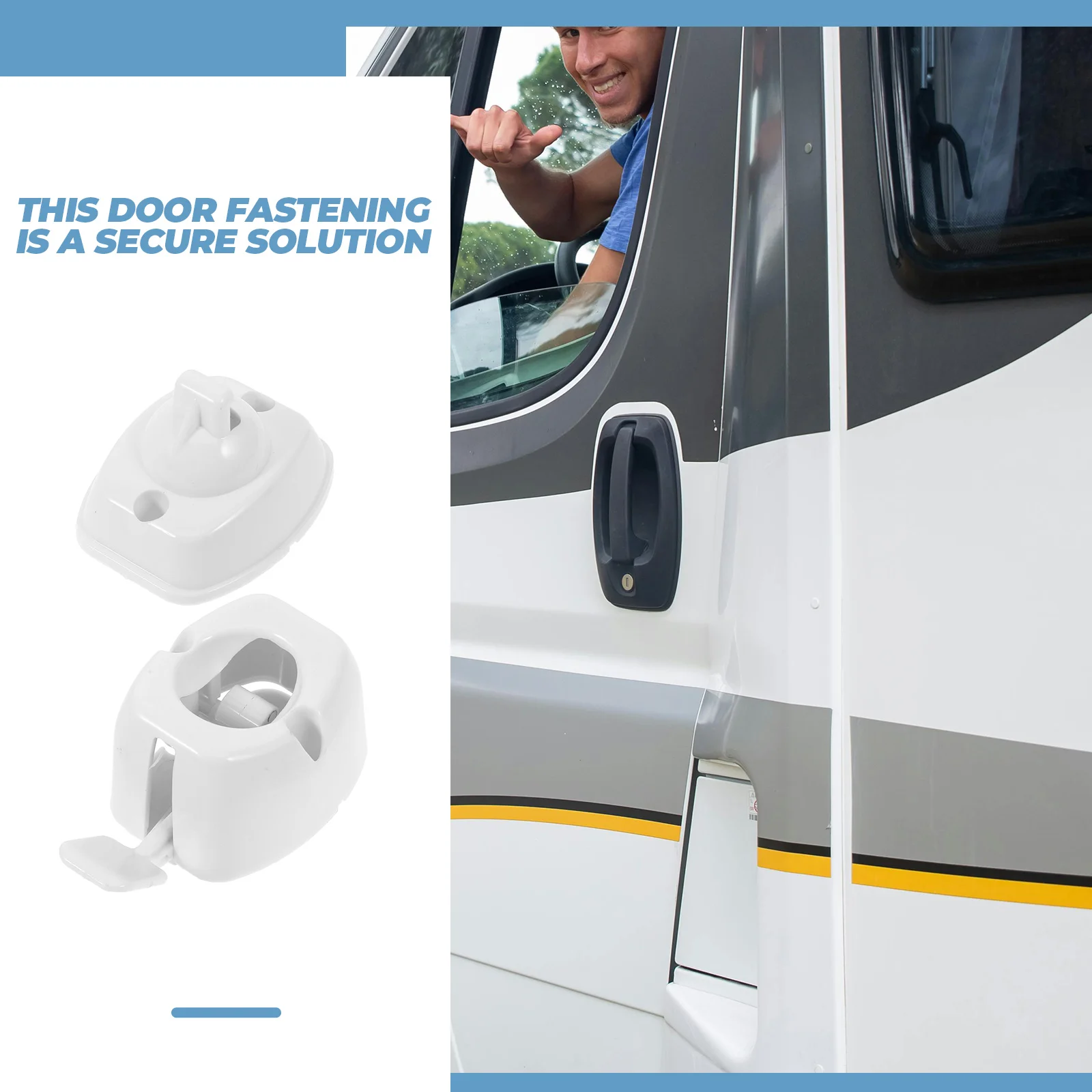 

Safety Fixing Buckle Rv Trailer Door Holder Camper Hook Passenger Accessories Secure Solution Door Catch Latch