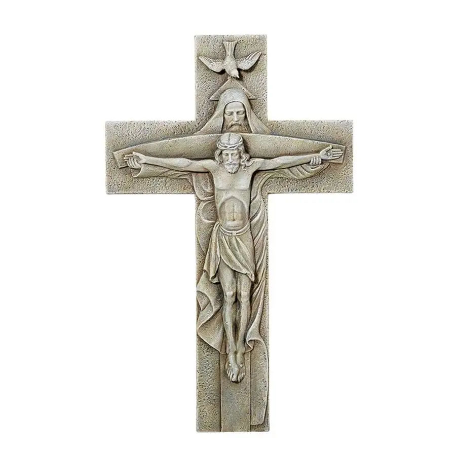 

Gallery Trinity Garden Cross, Resin with Stone Finish, 12 Tall x 7.5 Wide, Inspirational