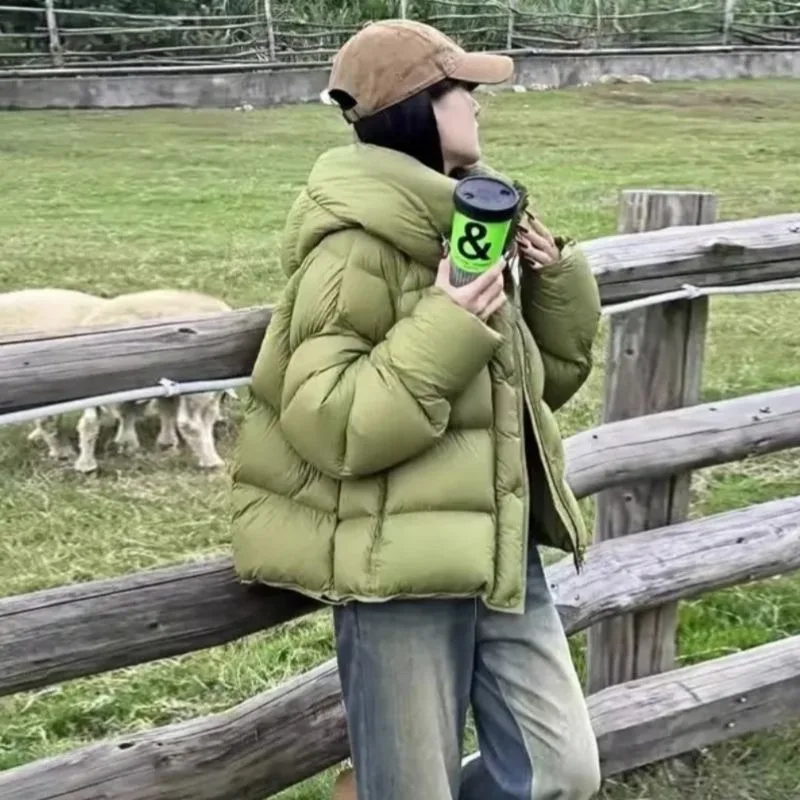 

Women's Winter Cotton Coat Top Coat Short Breaded Clothes Thickened Warm Leisure Comfortable Niche Versatile Trend Brand JJ1217