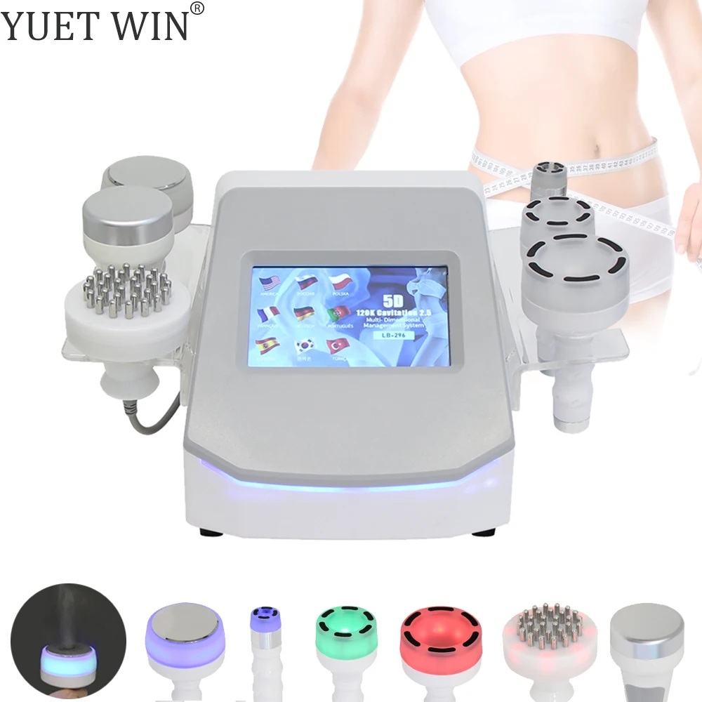 YUET WIN NEW Vaccum Massager Fat Burning 120K Cavitation Slimming Machine Body Sculpting Anti-cellulite Lifting Beauty Device
