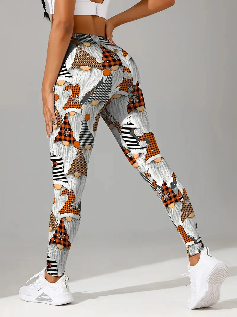 أزياء المرأة عناصر عيد الميلاد اليوغا السراويل الخريف والشتاء طماق في الهواء الطلق عارضة التصميم الإبداعي عالية الخصر السراويل المرنة