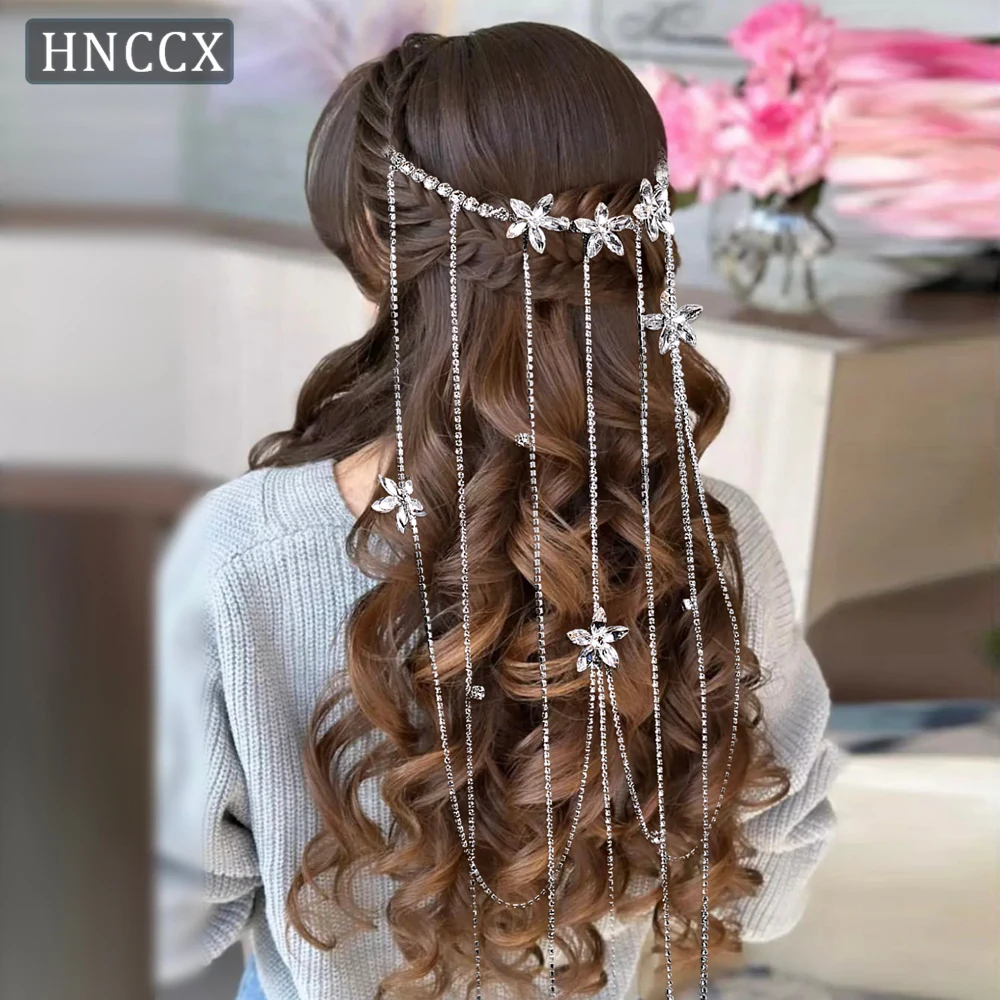

YouLaPan Boho Rhinestone Headwear Romantic Vacation Hair Vine Headdresses Wedding Bridal Hair Accessories Sweet Headband HP959