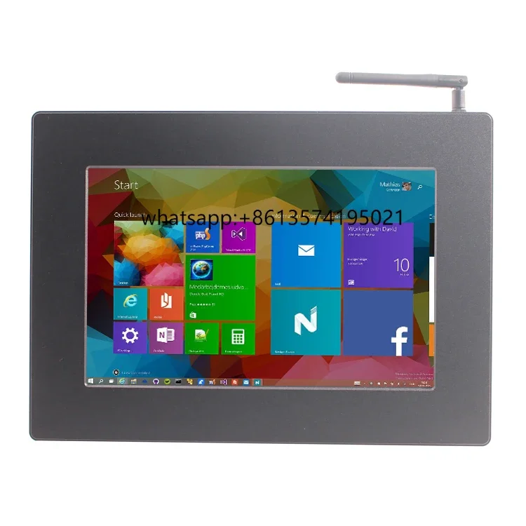 

TLatest Flat Screen Design Capacitive Touch Surface Silvery Brushed Desk Top Computer Panel Pc