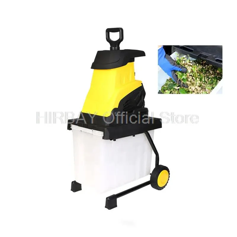 Electric Branch Shredder 2500W Garden Electric Pulverizer High Power Breaking Machine Tree Leaf Wood 10m Power Cord 220V