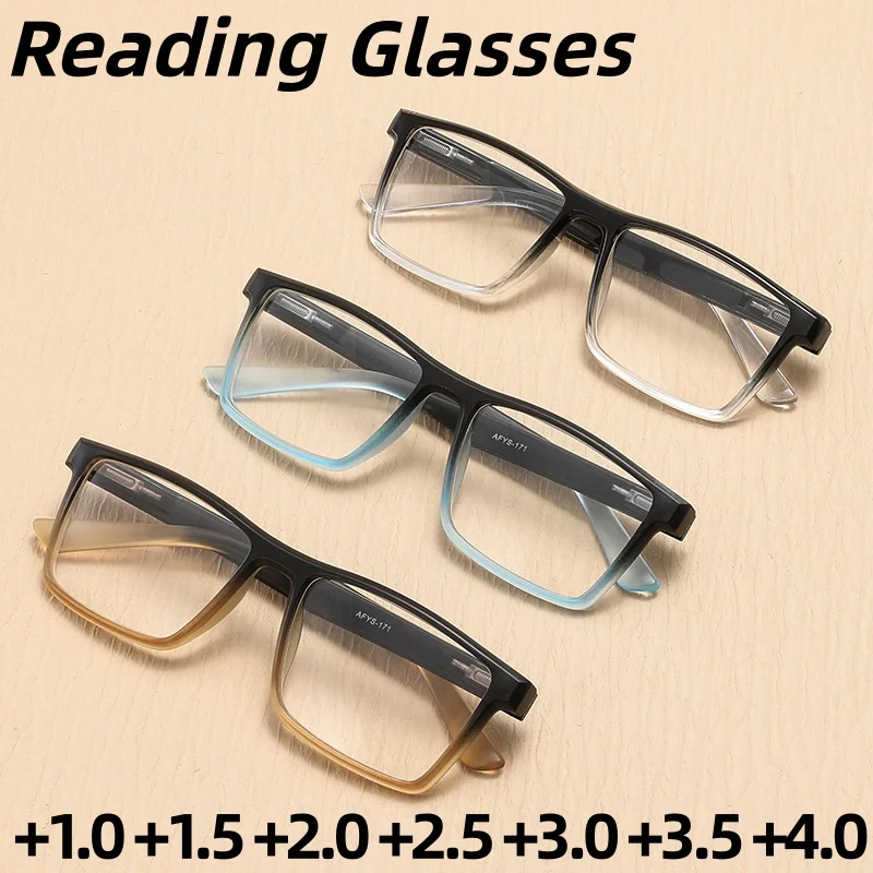 

Stylish Retro Anti-Blue Light Presbyopia Glasses Unisex High-Definition Comfort Reading Eyewear Diopter +1.0 To +4.0