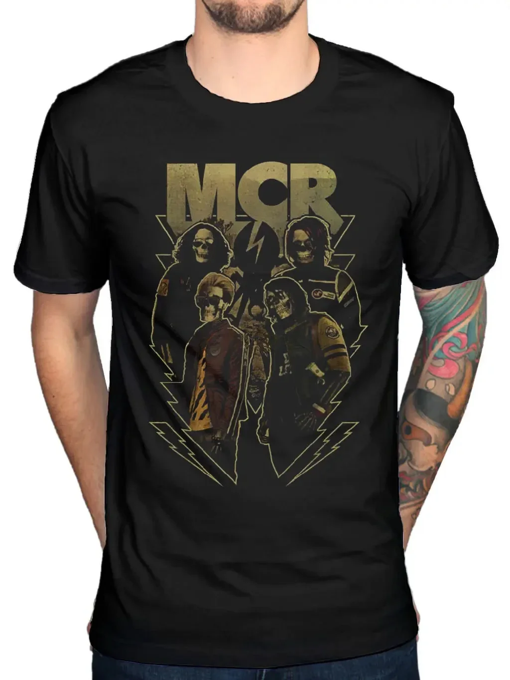 Gerard Way Merchandise Design Short Sleeve Tees 2024 Fashion Men'S My Chemical Romance Appetite For Danger T Shirt men clothing