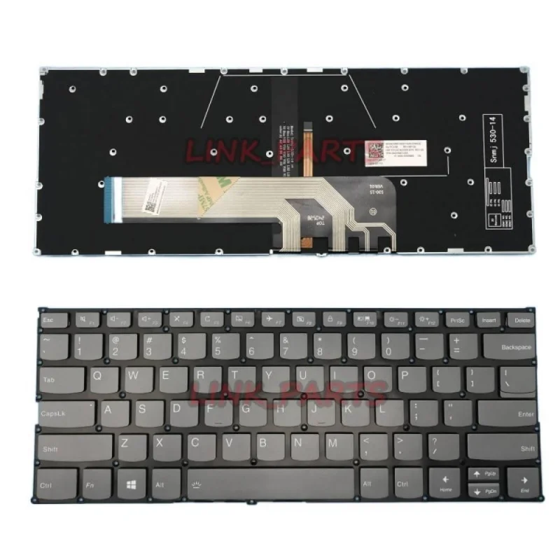 New For Lenovo Ideapad S530-13IML S530-13IWL S740-14IIL English Backlit Keyboard Laptop Replacement