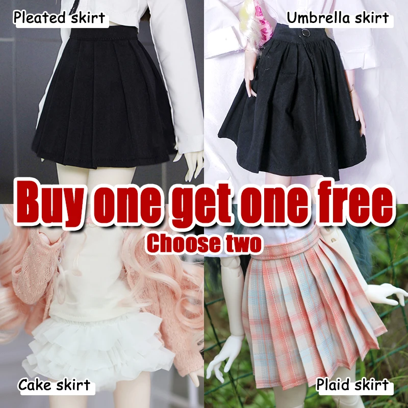 【Activity】BJD doll clothes 1/3,1/4,1/6 Uncle Buy one get one free cake skirt/pleated skirt/umbrella skirt/plaid skirt /4 options