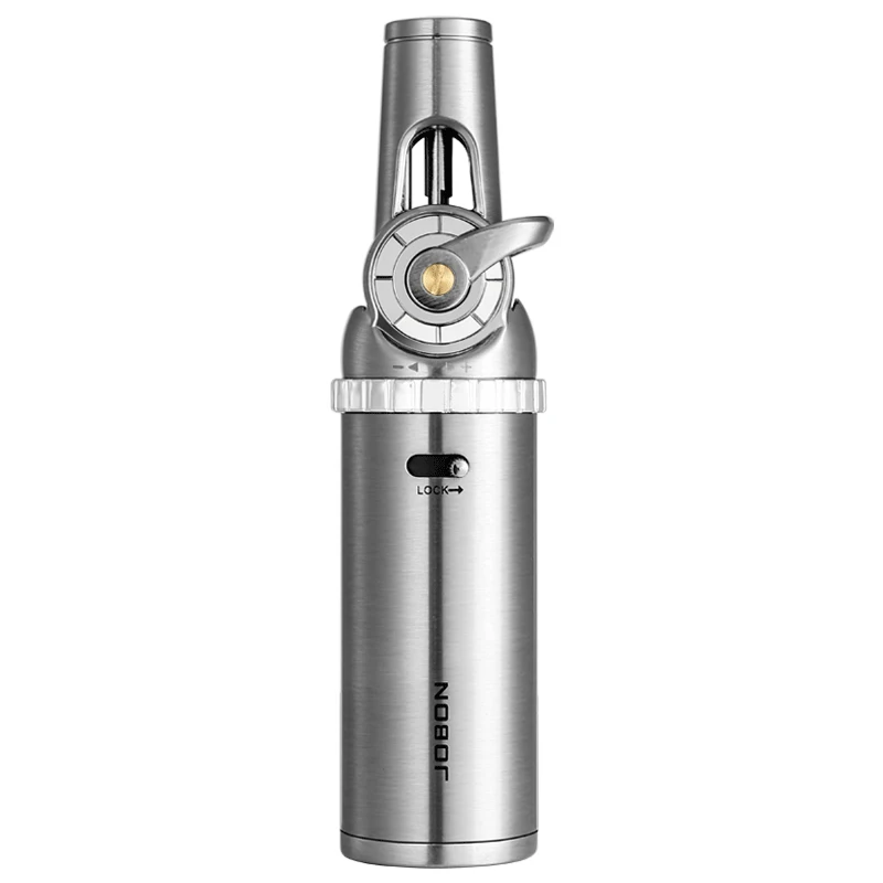 JOBON Foldable Blue Flame Gun Lighter Safety Lock Design Continuous Lighting Flame Adjustment Multi-purpose Use