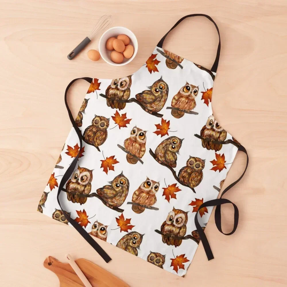 

owl Apron kitchen item Kitchen Items For Home barber men Cooking Clothes Apron