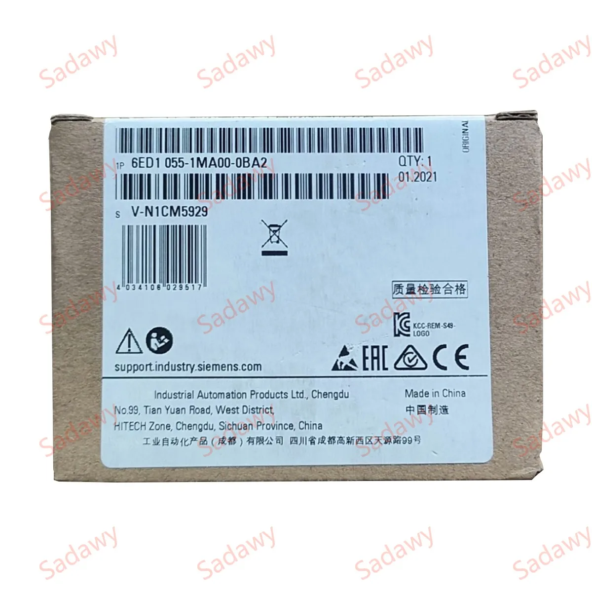 Sie-mens nuevos módulos PLC lógicos originales 6ED1055-1MA00-0BA0 6ED1055-1MA00-0BA2