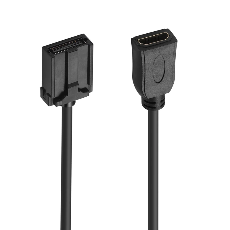 Kabel HDMI typu E do A o długości 1,5 m, odporny na uderzenia, samochodowy kabel wideo i audio 4K 1080p HD do multimedialnego deski rozdzielczej samochodu — zdjęcie produktu 4