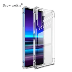 For Xperia 1 5 10 V Airbags Buffer Full Protection Case For Sony Xperia 1 5 10 II III IV V VI VII Case Clear Soft TPU Back Cover