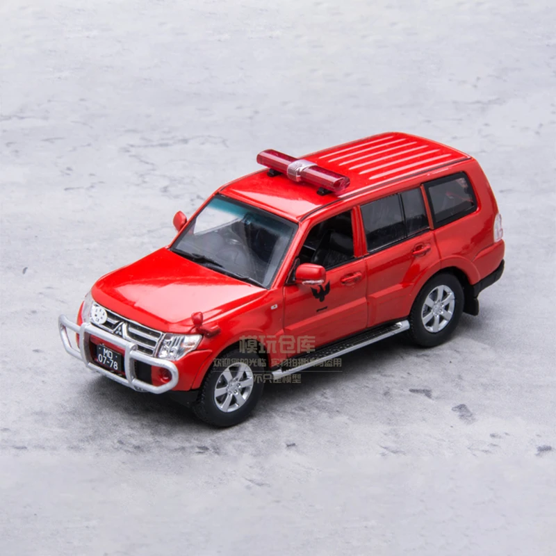 

Масштаб 1:43 Pajero Fire Engine, грузовик, имитационная модель автомобиля, металлическая литая под давлением и игрушка, коллекция для взрослых фанатов, сувенир, коллекционный подарок