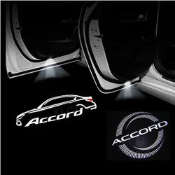 2PCS Car Door Welcome Lights Auto Accessories Laser LED Logo Projector For Honda Accord 9 10 2003-2022 2023 Welcome Warning Lamp