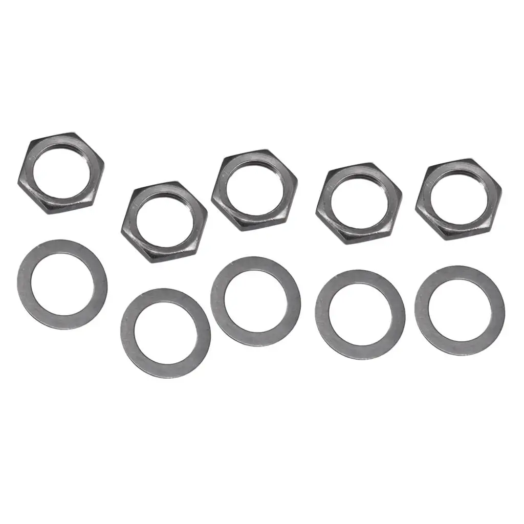 10 Socket Nut Washer Electric Guitar   Connector Nuts Parts