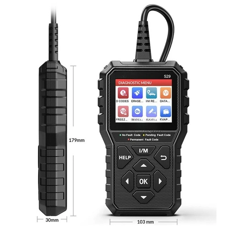 

Multilingual Online Upgrade 529 OBD2 Code Reader