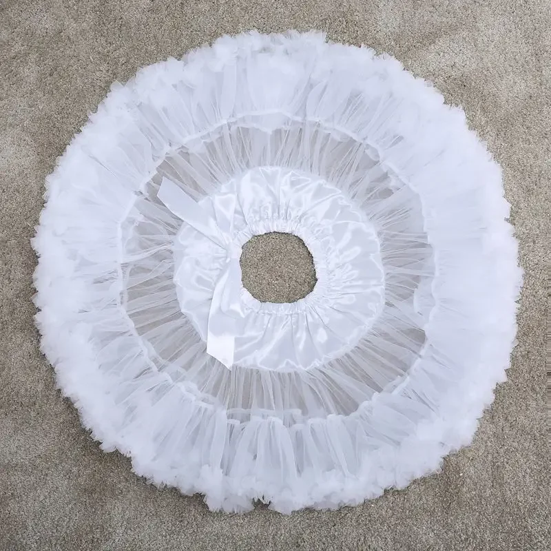 Roze Witte Zwarte Lolita Rok Ondersteuning Tule Super Pluizige Gewelddadige Zachte Garen Zonder Been Petticoat Tuu Rok Cosplay