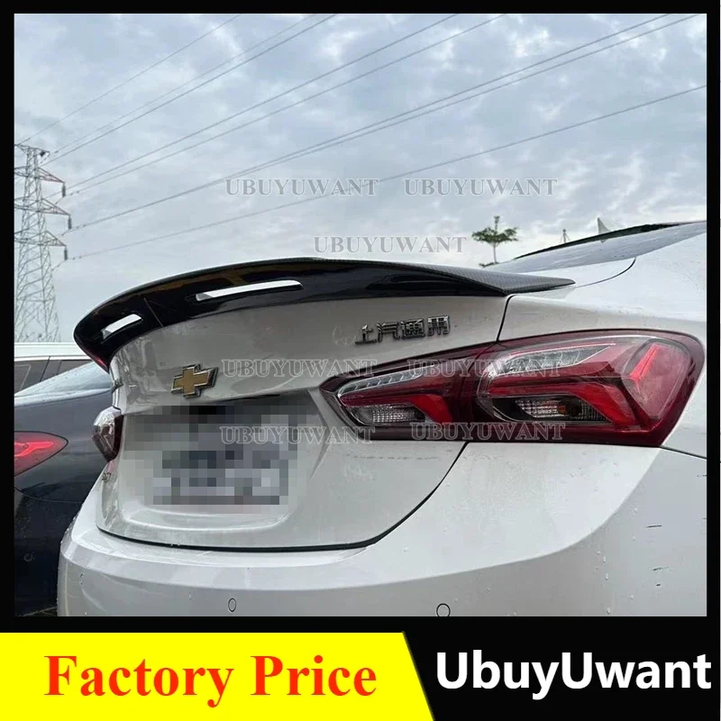 

For Chevrolet Malibu XL Spoiler 2016-2023 Year Glossy Carbon Fiber/FRP Rear Wing R Style Accessories Car Refitt Spoiler