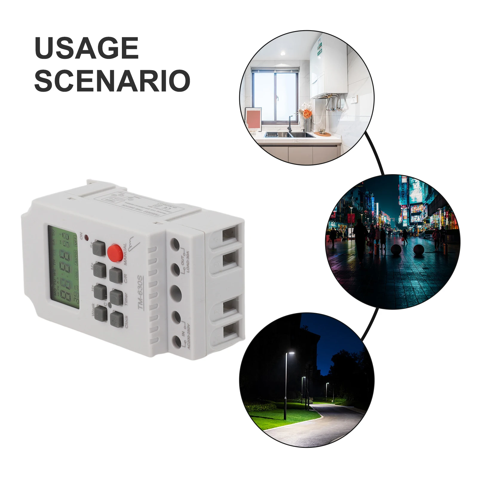 Zasilany mikrokomputerem przełącznik czasowy AC220V TM630S2 z wbudowaną baterią zapasową i mechanizmem korekcji błędów