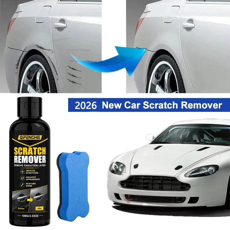 Car Scratch Remover Paste, Professional Auto Paint Scratch Repair Agent, Remove Oxidation & Swirl Marks, Restore Car Paint Shine