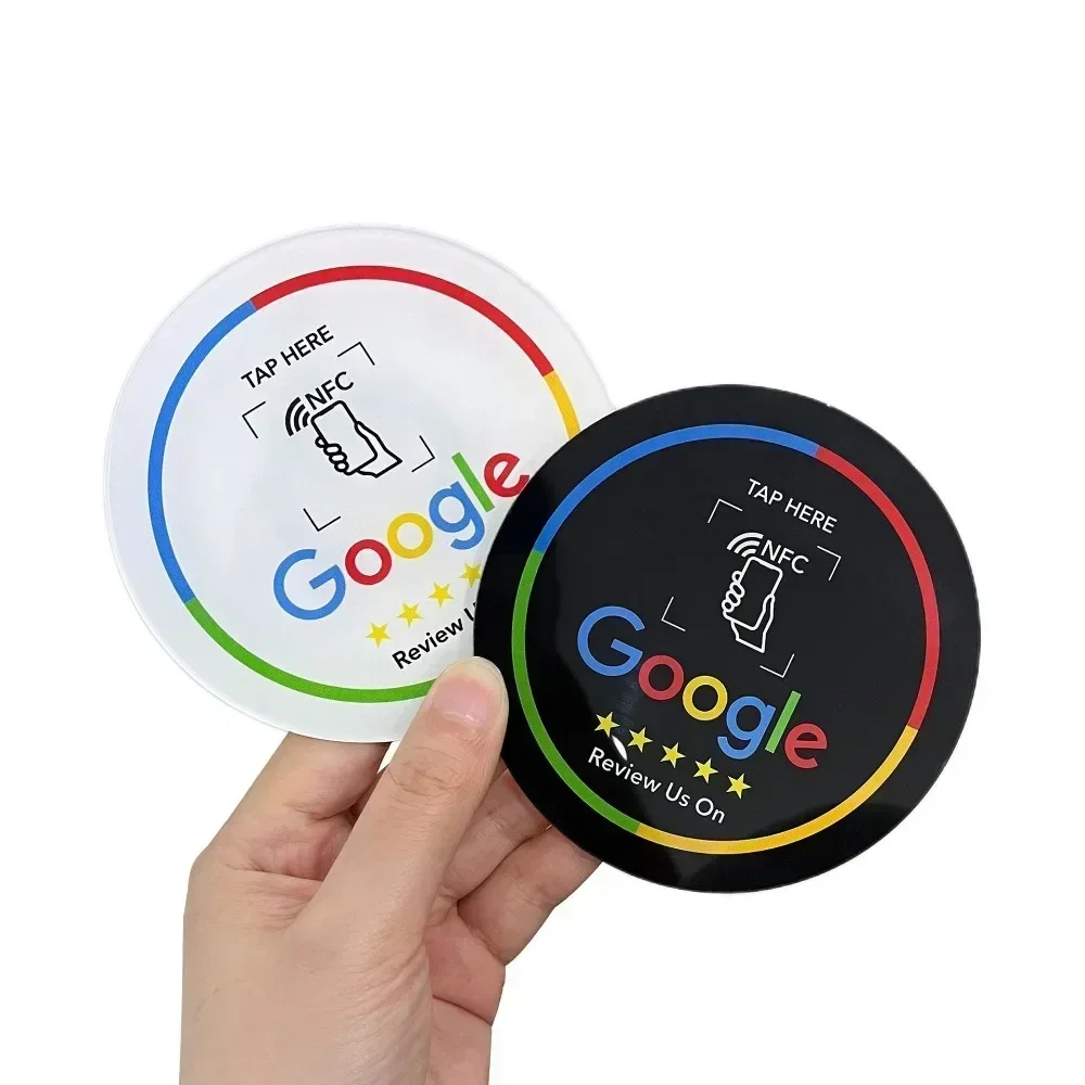 Bendable Tabletop NFC Google Review Station 13.56MHz Programmable Standing Brand Display Bracket