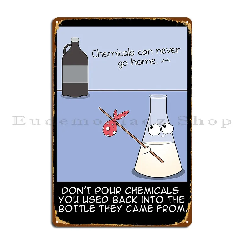 Lab Safety 4 Don T Pour Prodotti Chimici Ritorno In Bottiglie Originali Targa In Metallo Crea Decorazione Cinematografica Poster Personalizzato Con Targa In Metallo-image