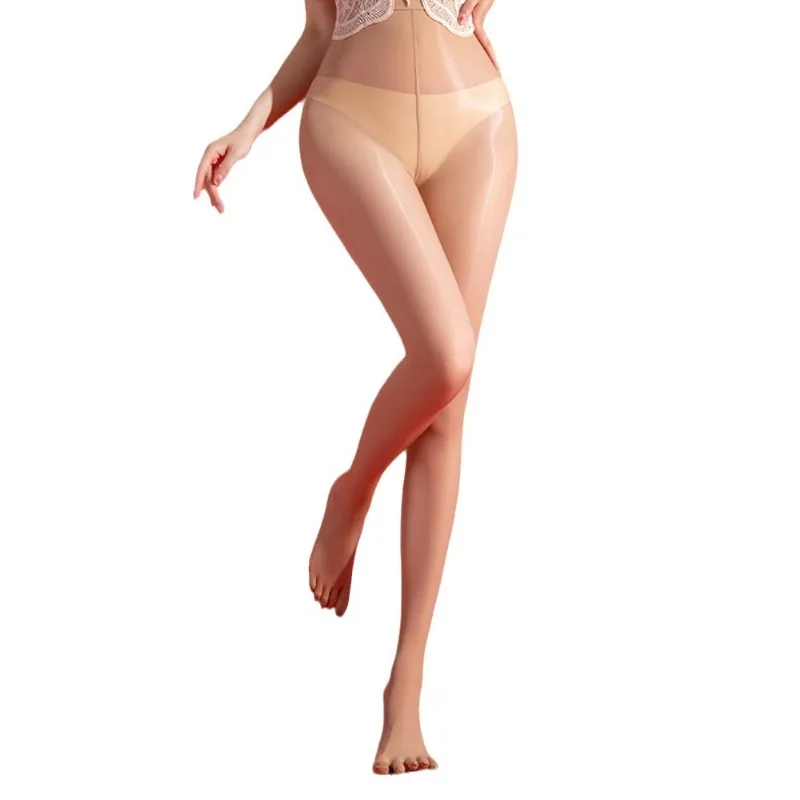 오일 샤이니 다섯 발가락 팬티 스타킹 유니섹스 부드러운 스타킹 광택 스타킹 원활한 레깅스 울트라 얇은 양말 여성 에로틱 란제리