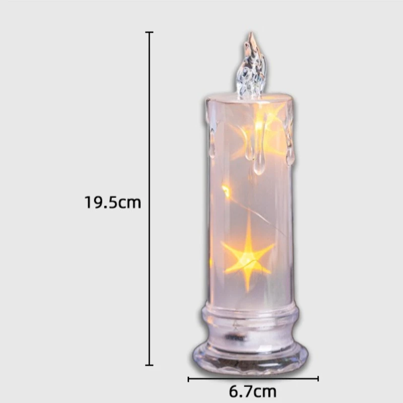 هالوين البومة مضحك LED شمعة إلكترونية أضواء ديكور المنزل #6