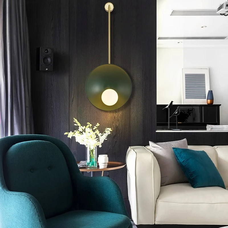 

Modern Minimalist LED Wall Lamp Hotel Lobby Villa Living Room Background Wall Bedroom Bedside Lamp Home Decor Light Fixture