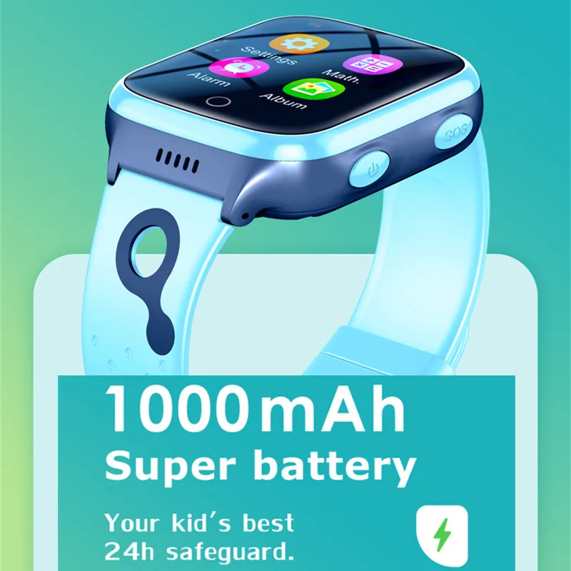 Reloj inteligente 4G para niños, dispositivo resistente al agua, videollamada, SOS, GPS, LBS, WIFI, rastreador de ubicación, Monitor remoto, nuevo