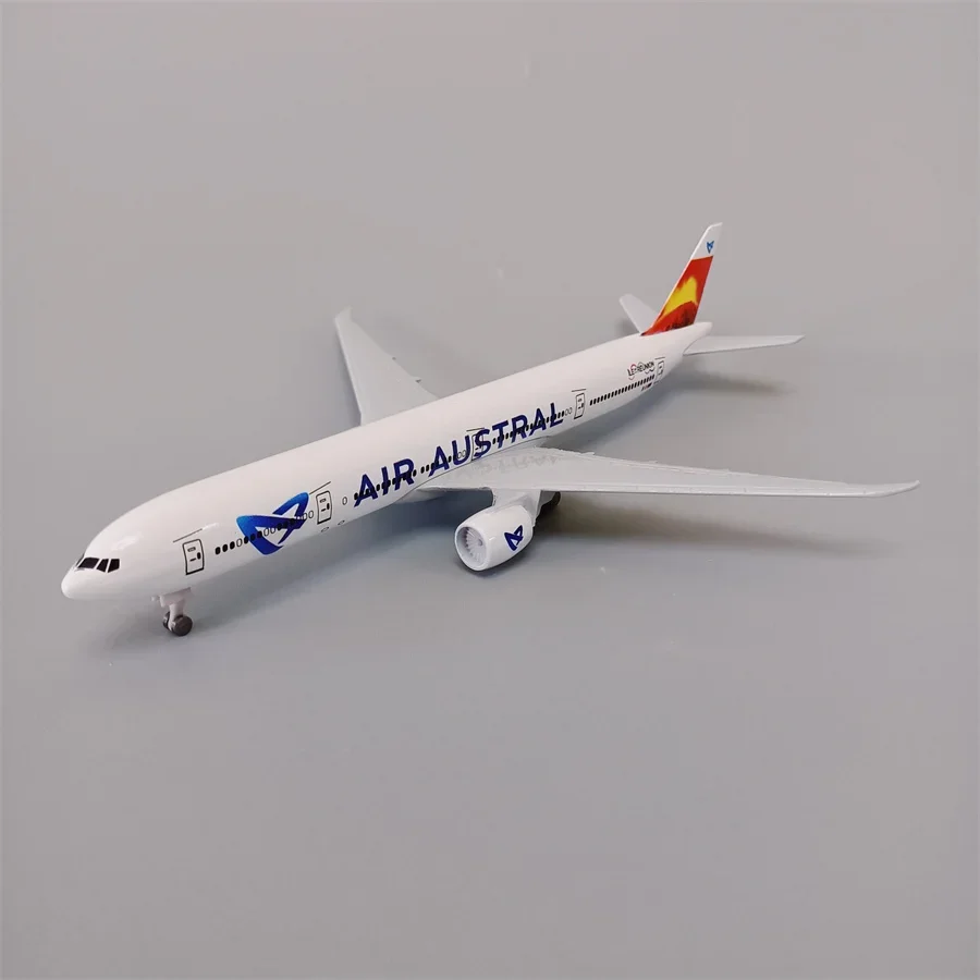 19cm Air Austral Airlines Boeing 777 B777 Airways Alloy Metal Airplane Model Diecast Air Plane Model & Wheels Aircraft Aeroplane