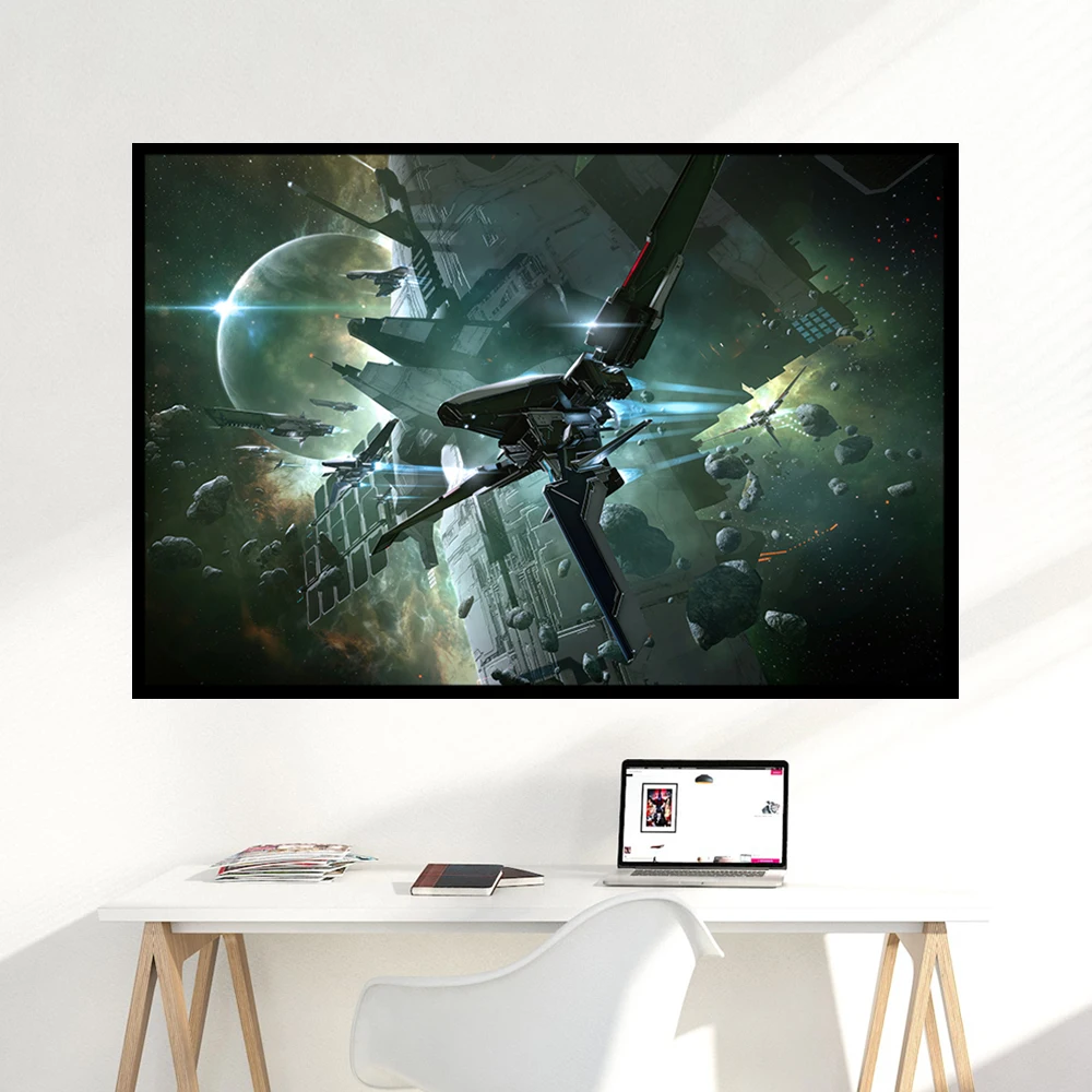 《EVE Online》Video Game Canvas Poster EVE Starship HD wall art decorative painting Home Decor Painting Alternative Artwork Gift