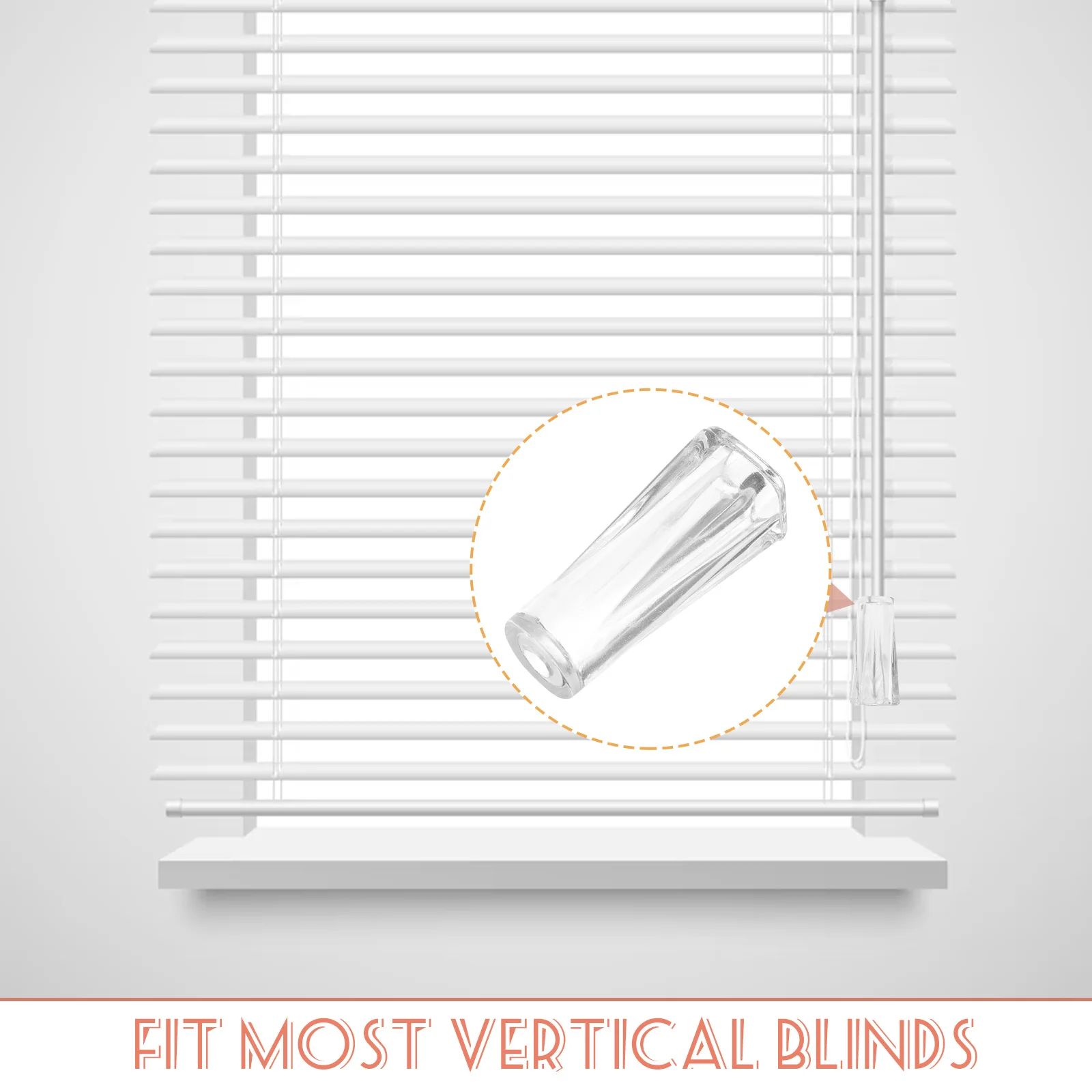 

20pcs Blinds Parts Transparent Cord Drops Replacement Pull Ends For Curtain Repair Window Shades Accessories Plastic Hanging