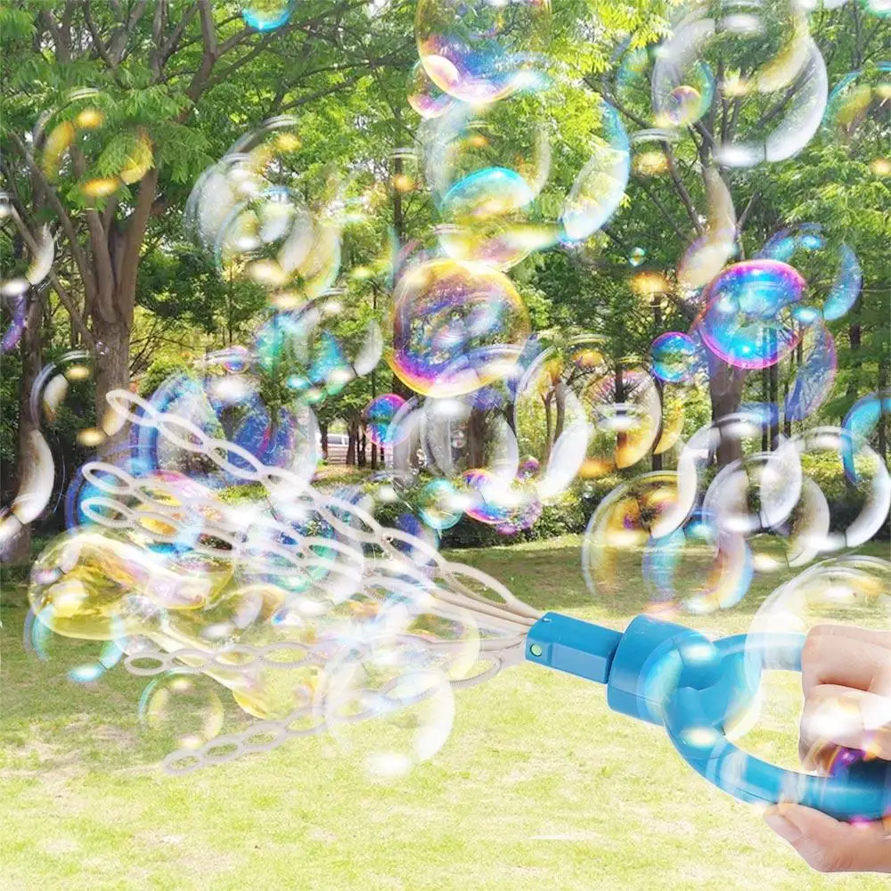 32 Gaten 32 Gat Bubble Stick 5 Klauwen Vormige Bubble Tool Kinderen Bubble Wand Fun Volledig Handleiding Grote Bubble Wands Tuin speelgoed