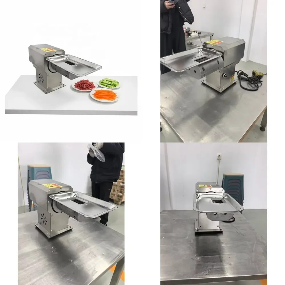 New Small Commercial Manual Meat Cutter Machine Multifunctional Meat Slicer with Alloy Steel Blade and 300kg/h Capacity