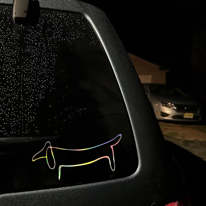 Dachshund Weiner Dog Vinyl Sticker Picasso Art Love Decals For Car Window Laptop Decoration