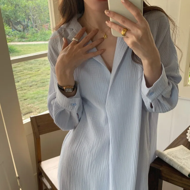 

New Dresses 2025 Woman Fashion Summer Long Shirt Cotton Linen Loose Solid Color Pocket Skirt Women's Clothing Tops