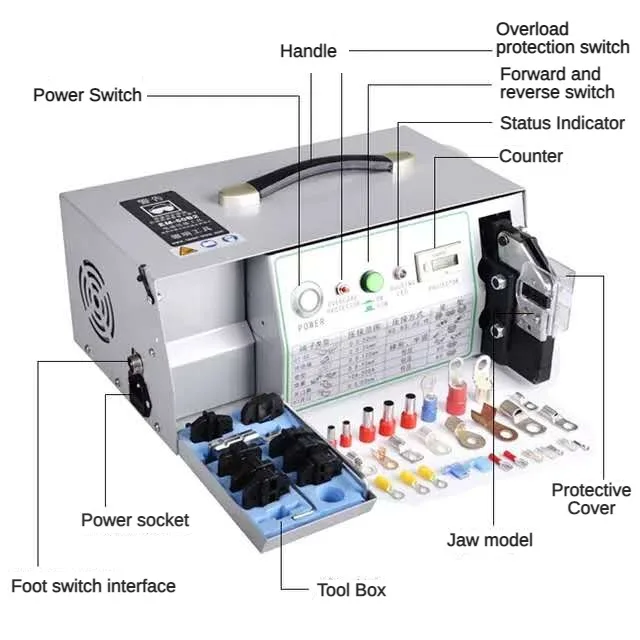 EM50B2 Electric Wire Crimping Piers Automatic Cold Pressing Terminal Crimping Machine