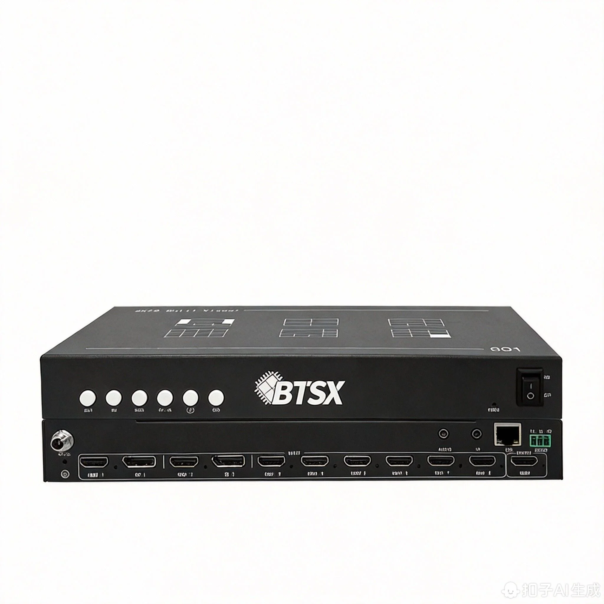 8 Channel HDMI DP Multi View Splitter Video Processor with Seamless Switching and 15x15 Custom Layout