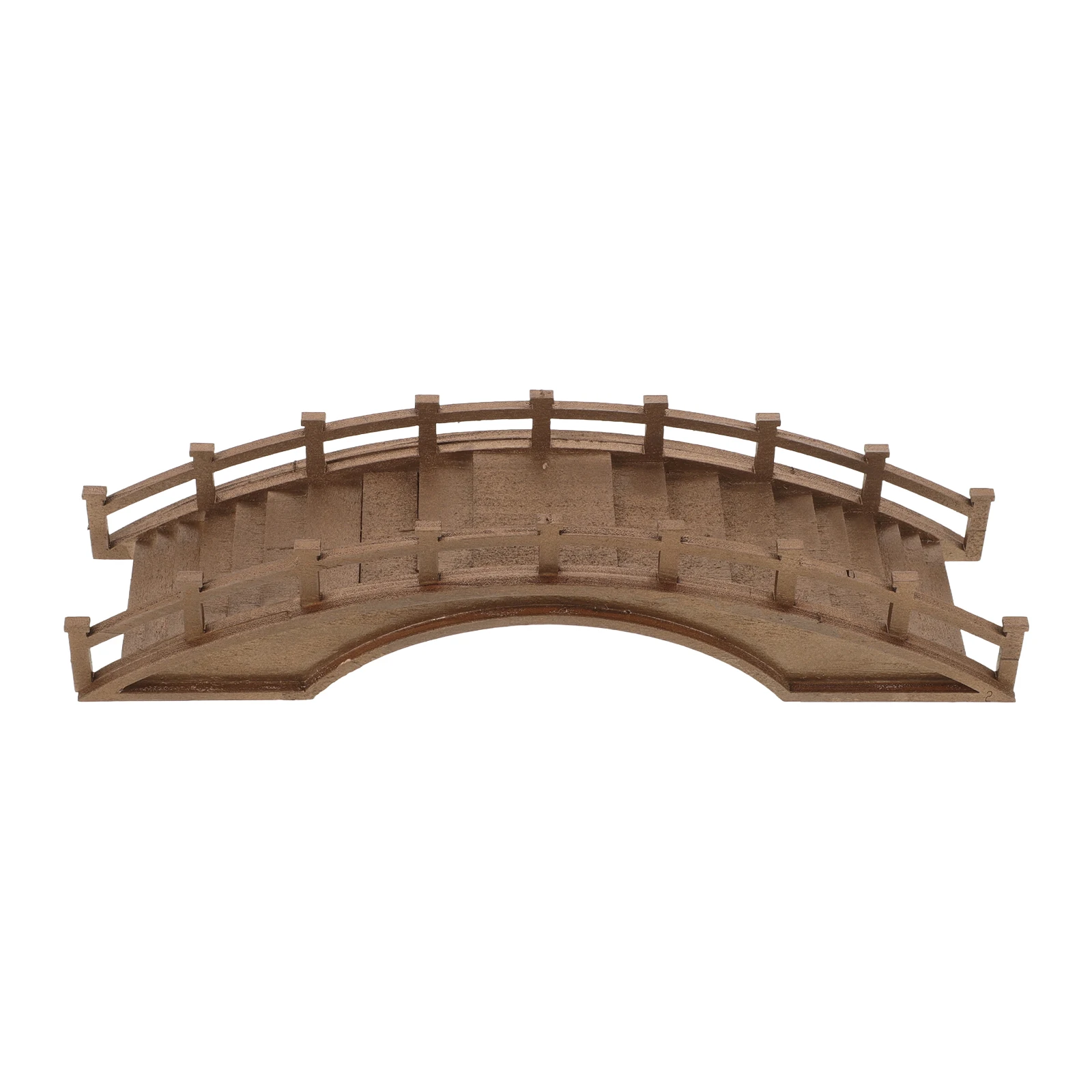 

Wooden Arch Bridge Miniature Landscape Accessory Vintage Solid Wood Craftsmanship Realistic Micro Scene Model Garden Ornament
