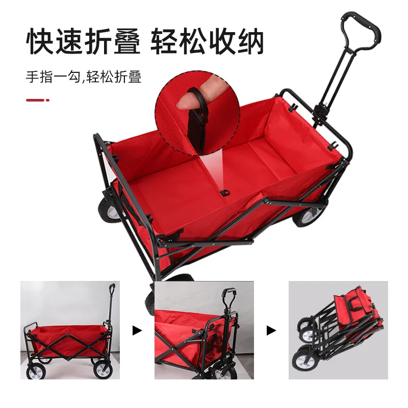 Outdoor camping cart camping trolley outdoor portable camping folding trolley trolley