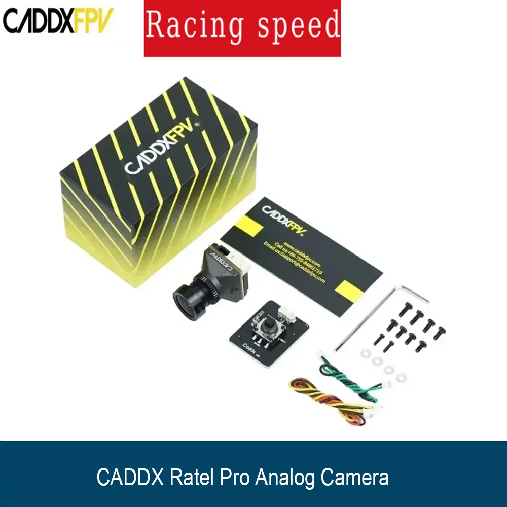 Caddx Ratel Pro 1500TVL FPV Camera Blacklight Night Vision 125° FOV 16:9/4:3 NTSC/PAL for Racing Drone