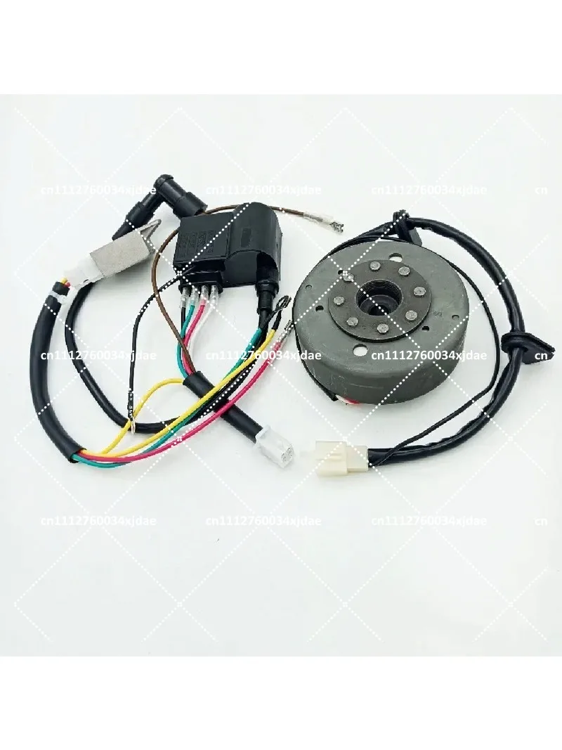 12V Motorcycle Magneto Assembly with Ignition Coil and Voltage Regulator Replacement Part