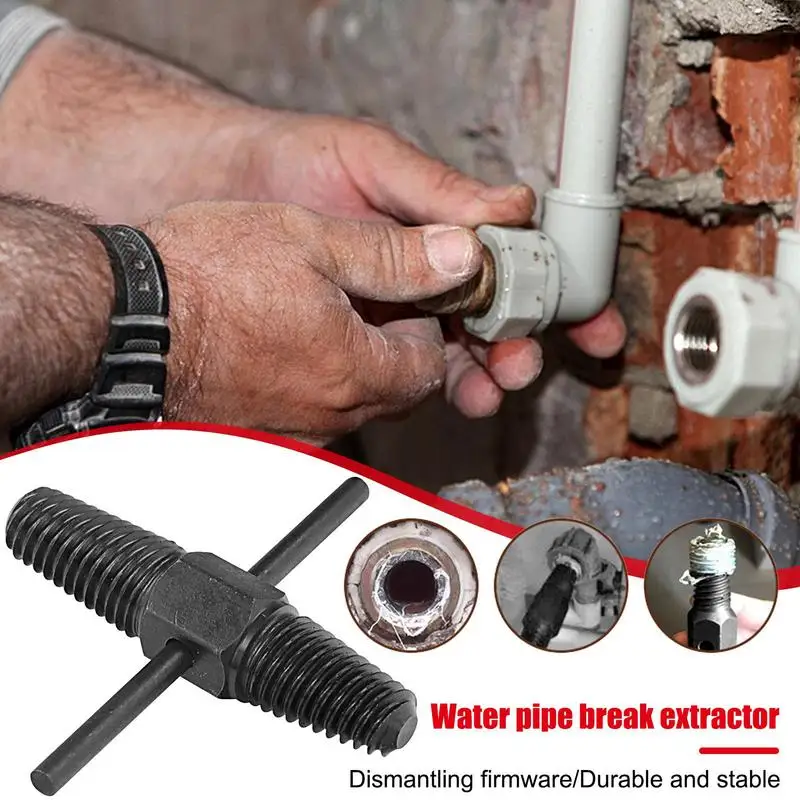 Kit d'extracteur de boulons cassés, acier au carbone, robinet à double tête, vis à assujet, ensemble flacon de boulons de robinet réutilisable, tuyau cassé